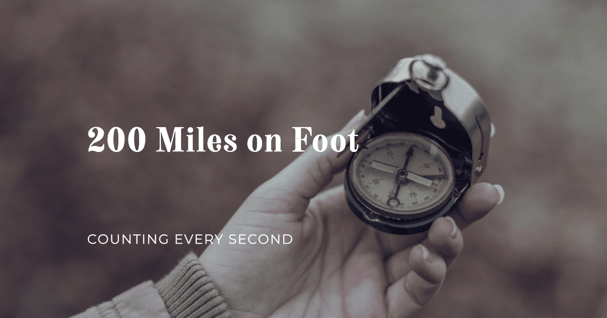 how long would it take to walk 200 miles